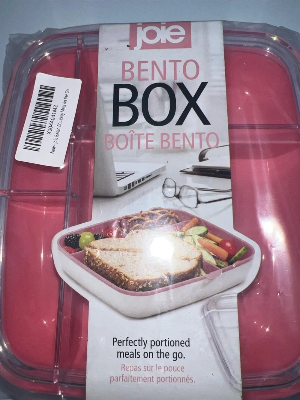 Joie Bento Box - Pink and White Meal Container